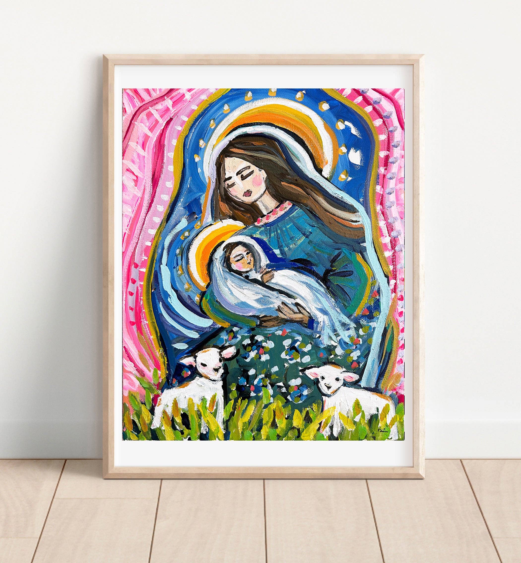 Maren Devine Art - Wholesale Art Print - "Blue Madonna" Print on Paper5