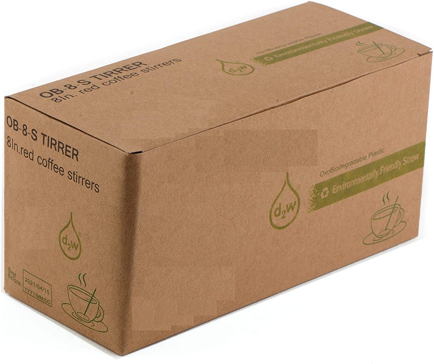 EcoQuality - Wholesale Drink Stirrer - Compostable Plastic Stirrer, Bio-Degradable, Eco Friendly,7