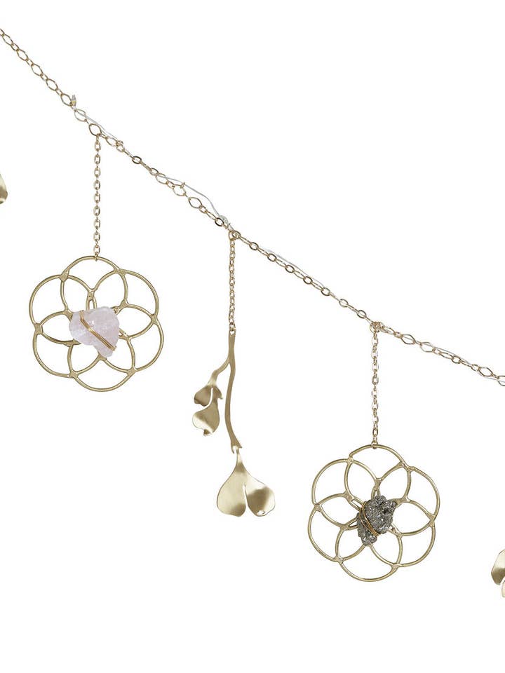 Flower of Life Crystal Garland with String Lights for wholesale by Ariana Ost