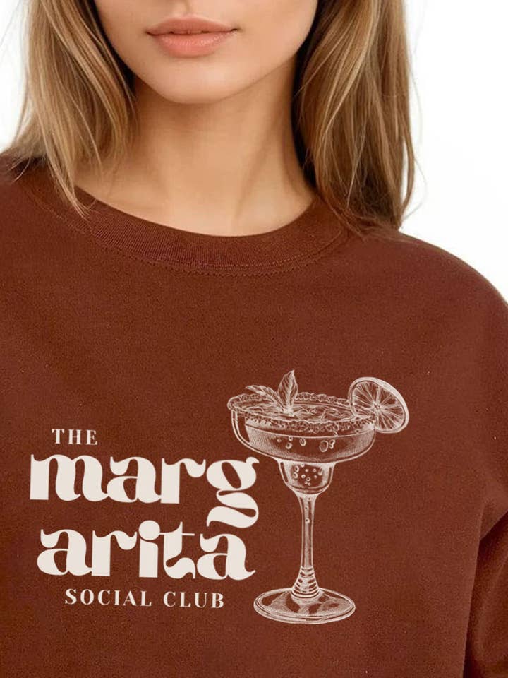 Sweatshirt com Estampa do Clube Social Margarita por atacado de Missi Clothing