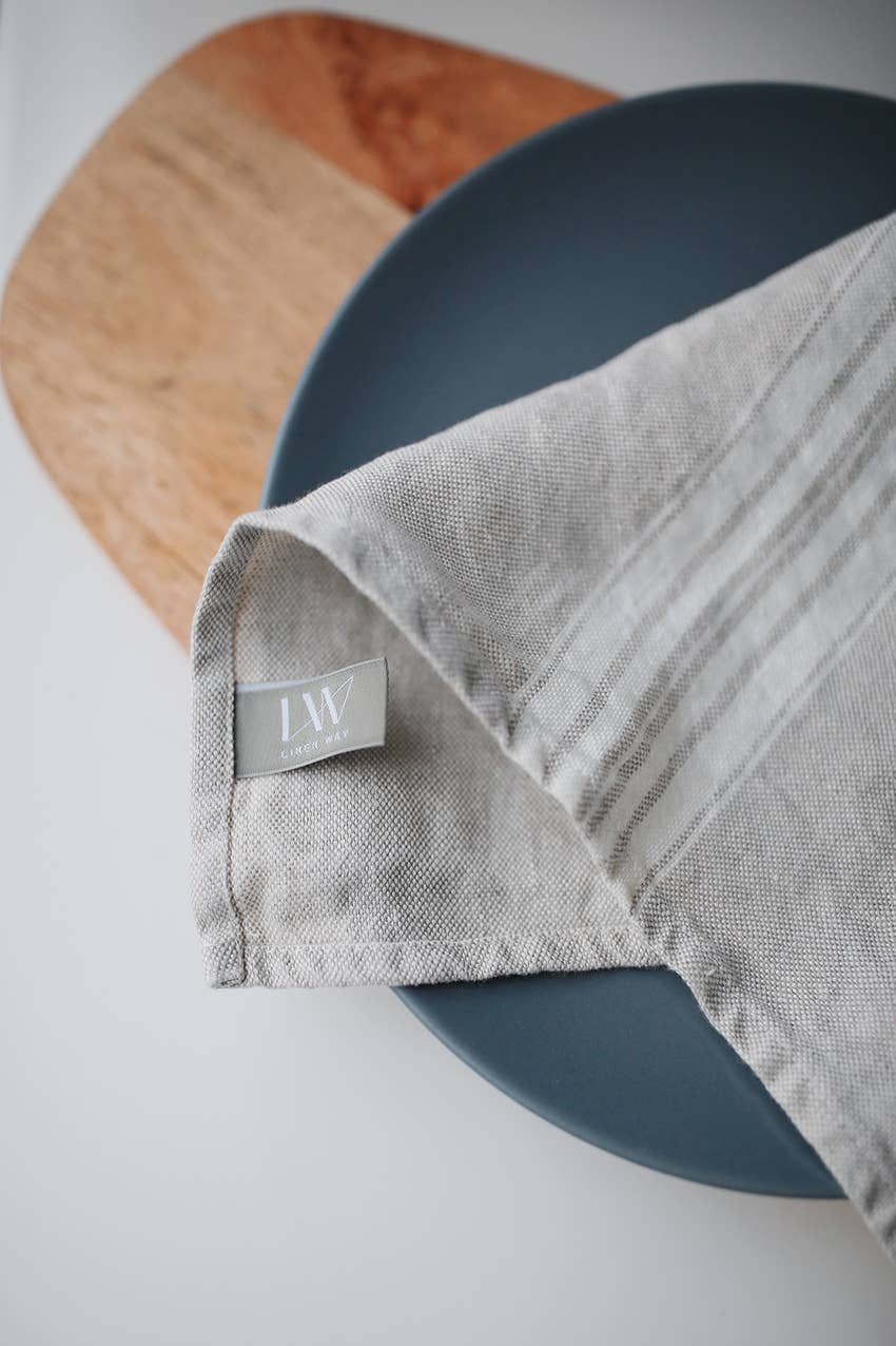 Linen Way Inc. - Vente Torchons - Torchon en lin Maison - Disponible en 8 couleurs0