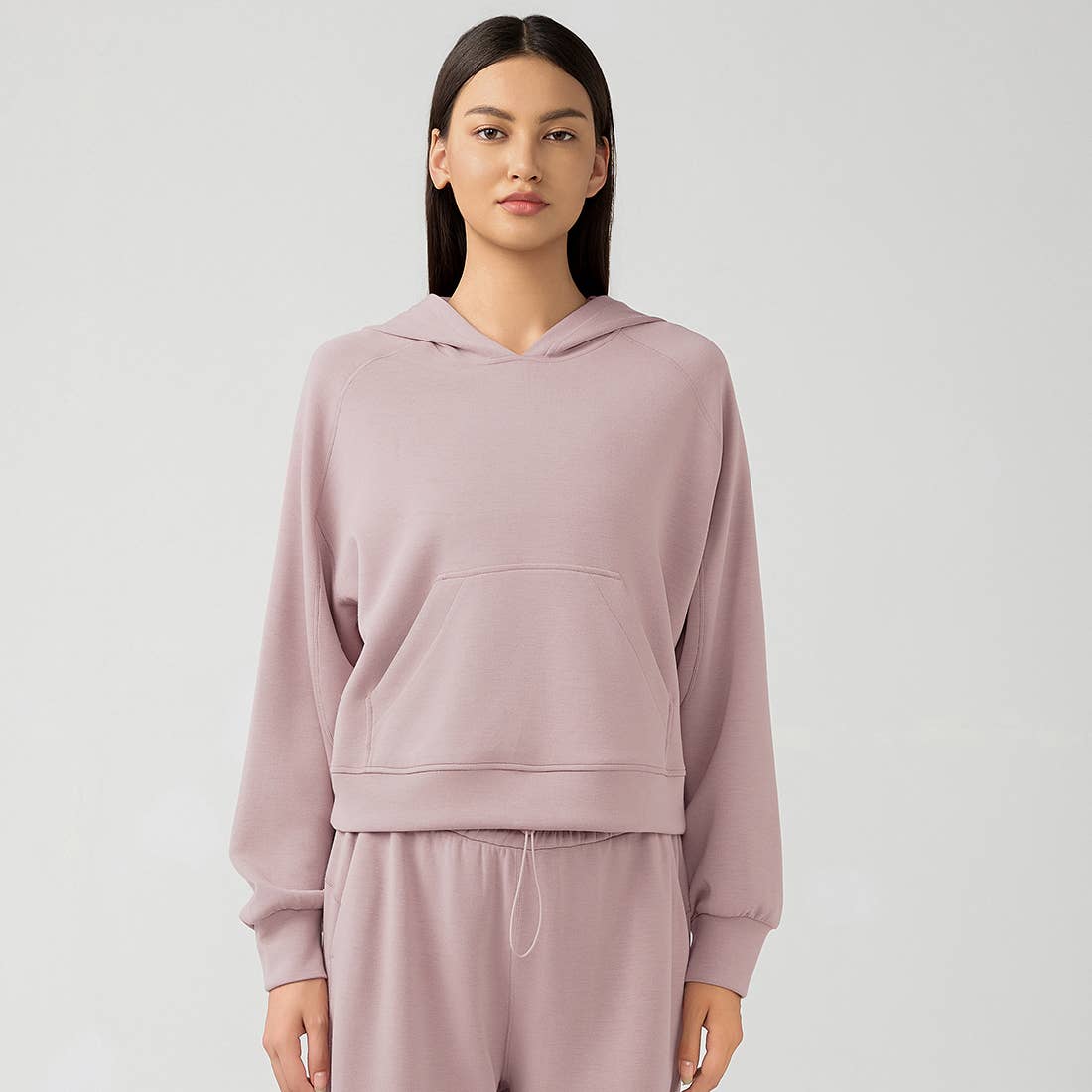 Sodalemon – wholesale Hoodie – Women's – Women Fitness Outdoor Loose With Pocket Casual Sport Hoodie9