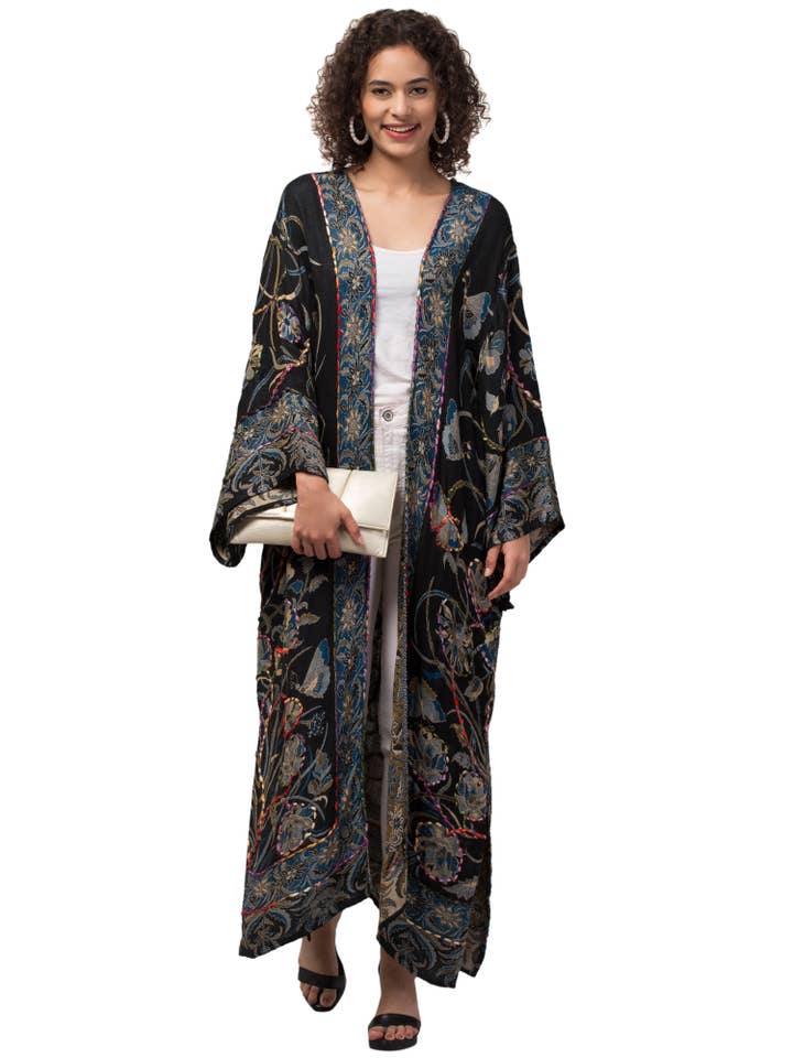 AYKA - Venta al por mayor Kimono - Mujer - CONJUNTO DE 5 CHAQUETAS KIMONOS DE PUNTO GRUESO SURTIDAS