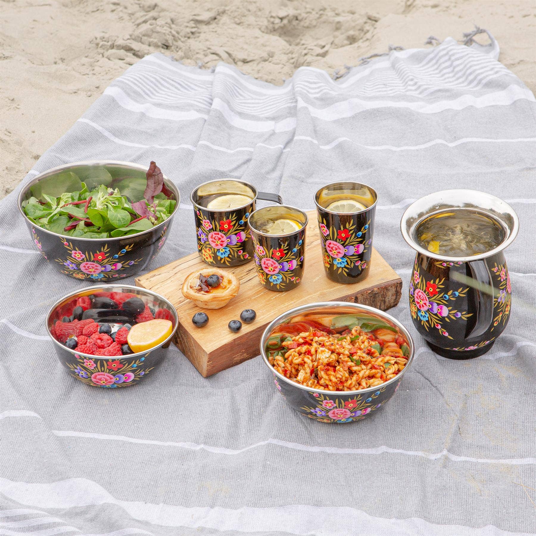 Rinkit Ltd – Tigela por atacado – Pansy Taça Piquenique Aço Inoxidável 16.5cm - By BillyCan24