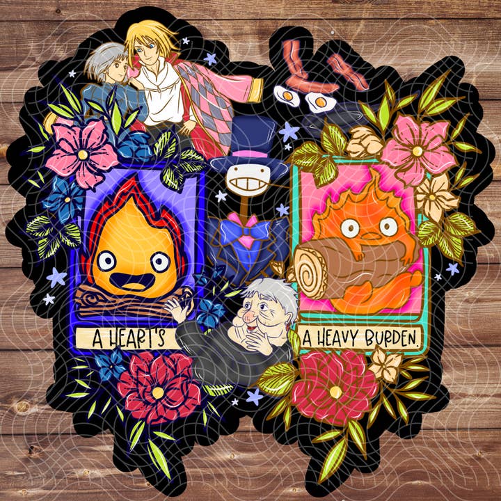 The Geek Boutique - Wholesale Sticker - 3" Howl's Castle Tarot Anime Movie Cartoon Vinyl Sticker
