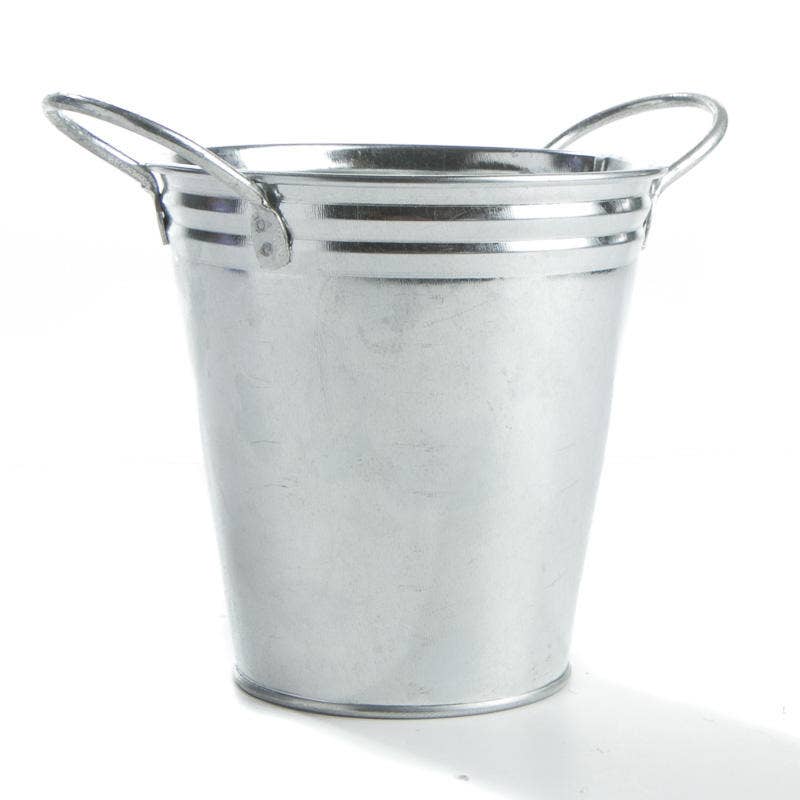 Factory Direct Craft - Wholesale Bucket/pail - 4-3/4" x 4-1/2"  dia  Small Metal Bucket Pail 3