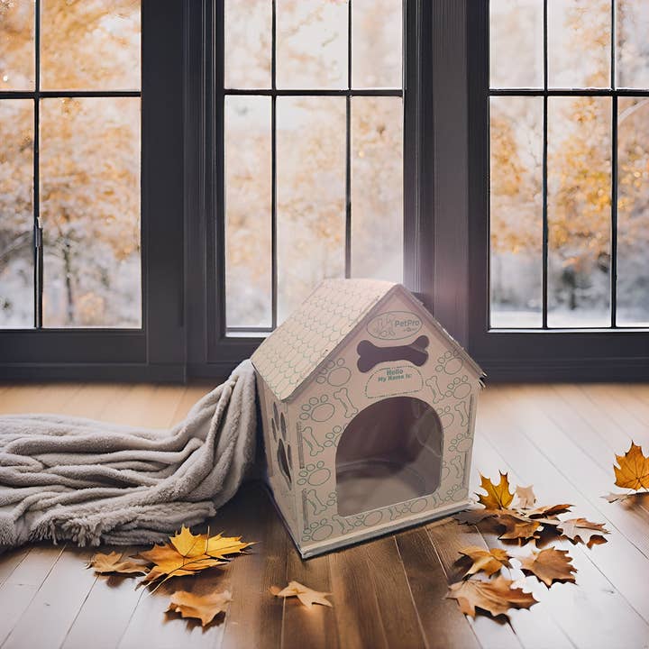 Designer Pet Products, LLC - Wholesale Pet Carrier - Cat/Dog - Dog House , Durable Cardboard Design
