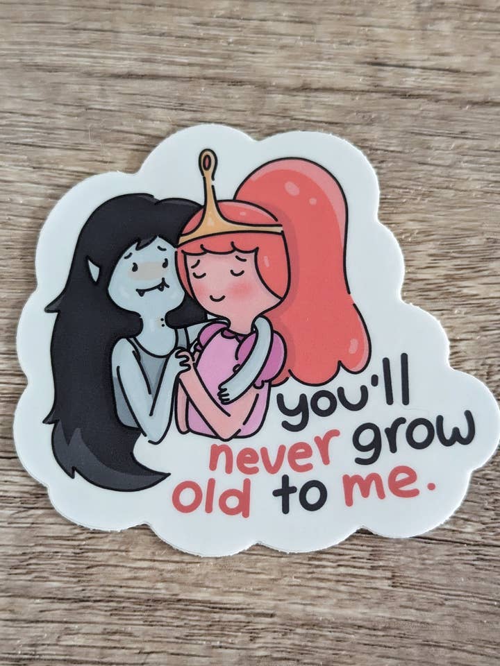 Bubbline - Leuke sticker van Marceline Bubblegum Adventure Time voor wholesale door Sadsquatch