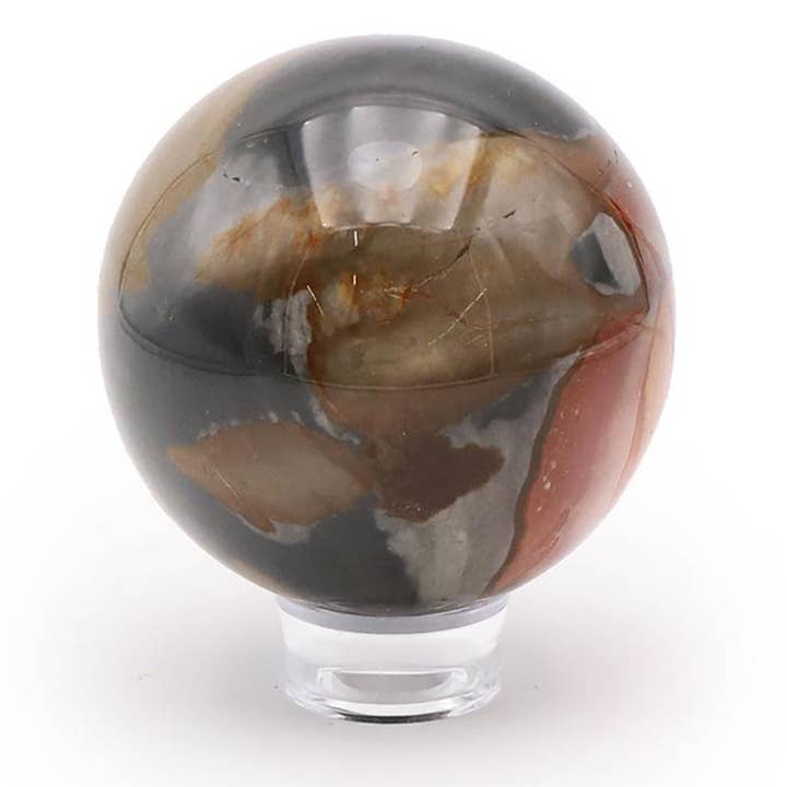 Polychrome Jasper Sphere Madagascar A+ 70-80mm for wholesale by La Boîte à Cailloux