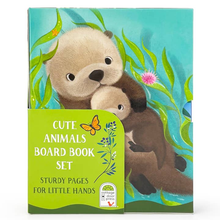 Cottage Door Press - Wholesale Baby & Toddler Book (0-2) - Cute Animals Book Set (Otter, Hedgehog, Deer, Squirrel, Fox)4