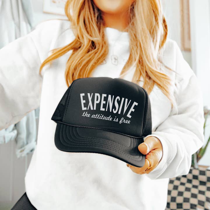 Hey Jude Graphic Tees - Wholesale Trucker Hat - Women's - Attitude is Free Trucker Hat0