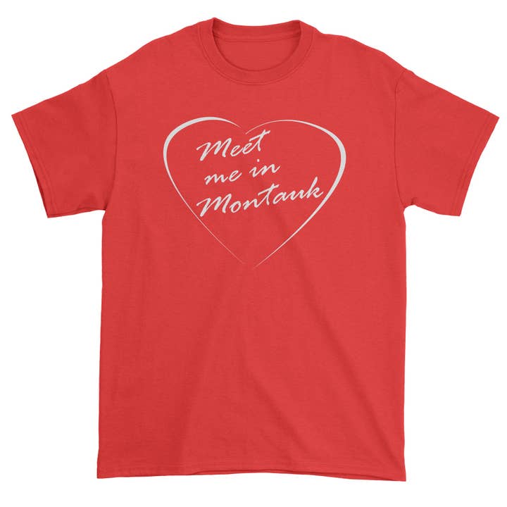 Mød mig i Montauk Eternal Sunshine Words of love T-shirt til mænd for engroshandel hos Ferocitees