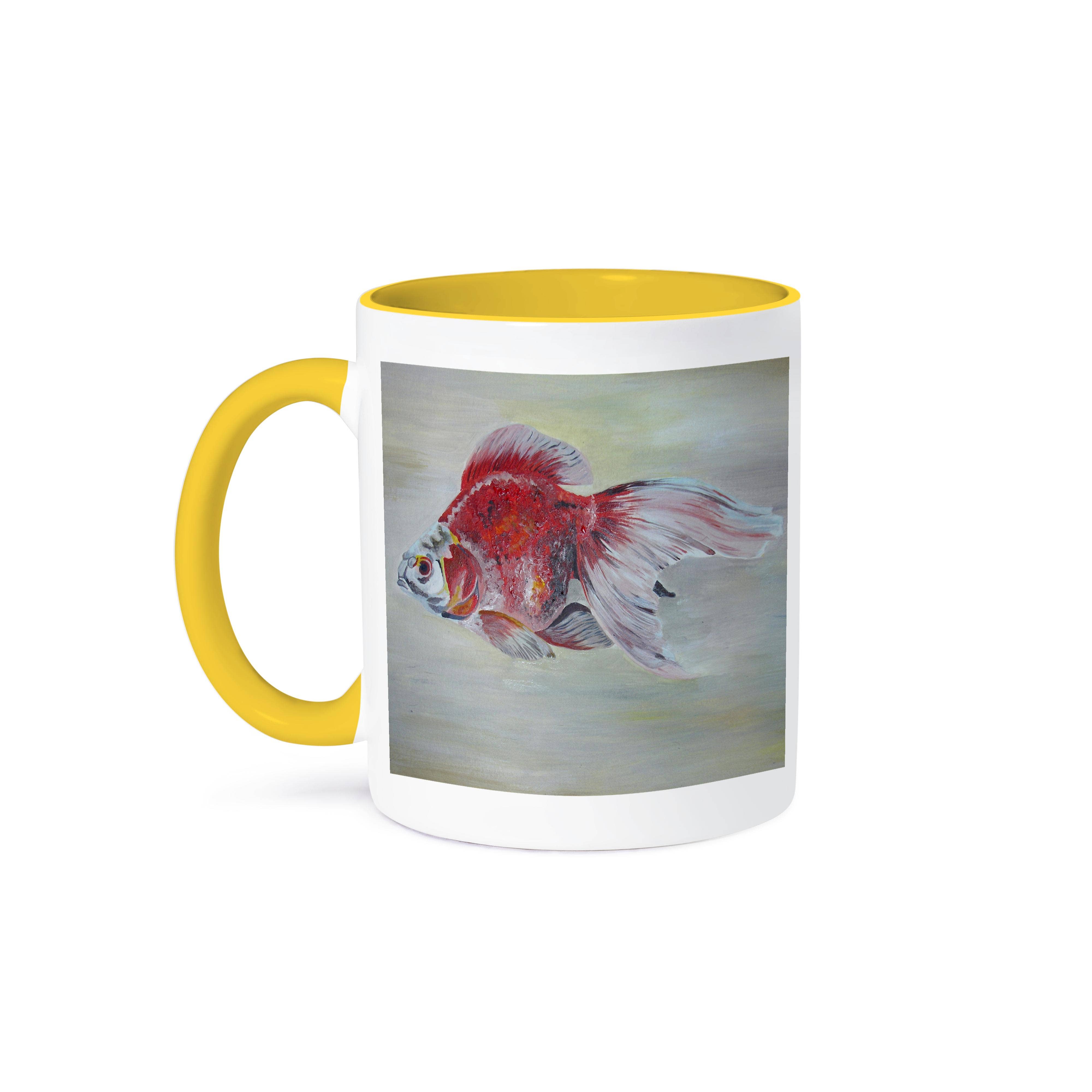 3dRose - Wholesale Coffee Mug - 3dRose, Ryukin Goldfish - goldfish, ryukin,fantail, fish, aquarium fish,fresh water fish, red and white fish, Mug0