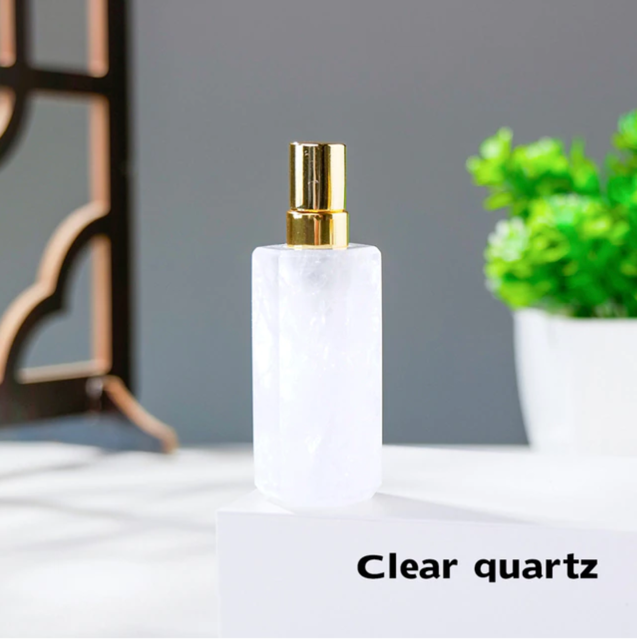 Crystolver (We Cover All Import Fees) - Wholesale Perfume/Eau de Toilette - Natural Crystals Gem Perfume Bottle0