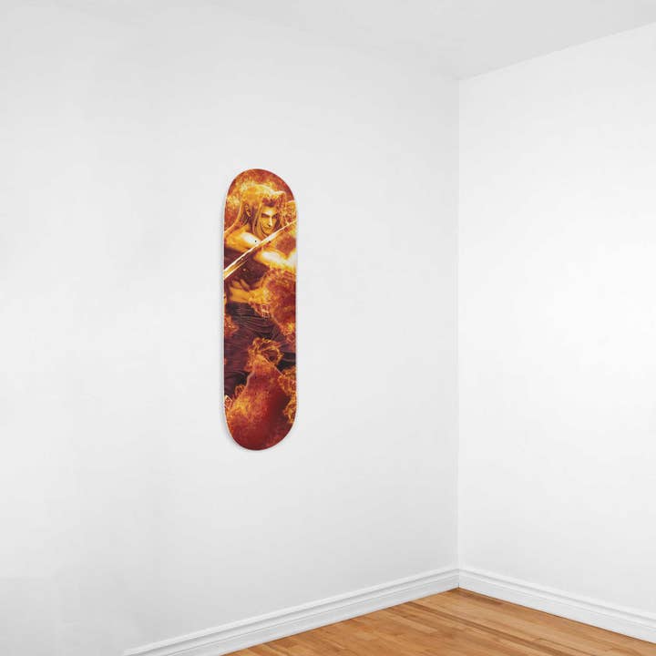 SkateboardArtsy - Wholesale Skateboard - Final Fantasy 7 | Sephiroth Painting | 1piece Skateboard Wall Art