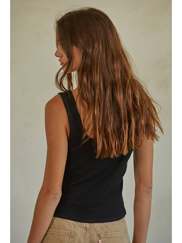 By Together - Wholesale Tank top – Women′s - L6866 | Knit Ribbed Scoop Neck Sleeveless Top5