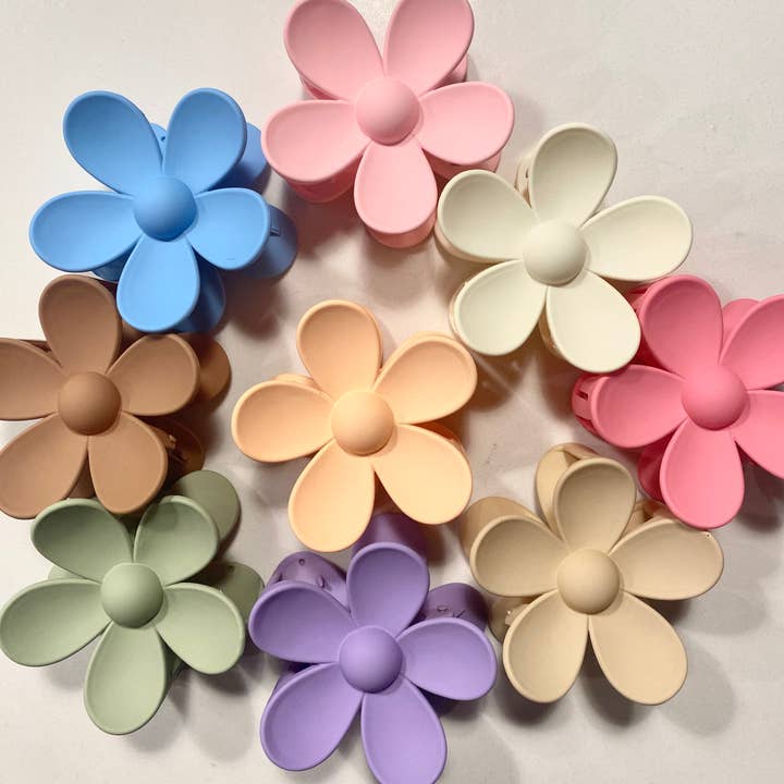 Gracie's Closet - Wholesale Hair Clip - Women's - Flower Claw Clips6