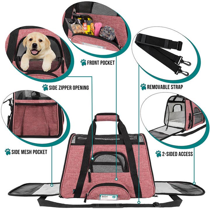 PetAmi - Wholesale Pet Carrier - Cat/Dog - Heather Tote Bag Pet Carrier95