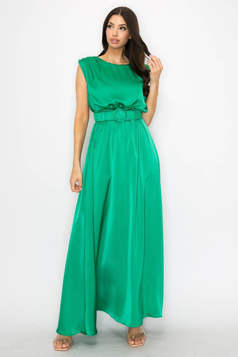 Peace Love Line - Venta al por mayor Vestido - Mujer - SLI3727 - VESTIDO LARGO DE SATÉN7