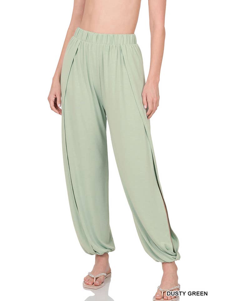 42POPS - Wholesale Pants - Women's - `.Split side pants reg/plus18