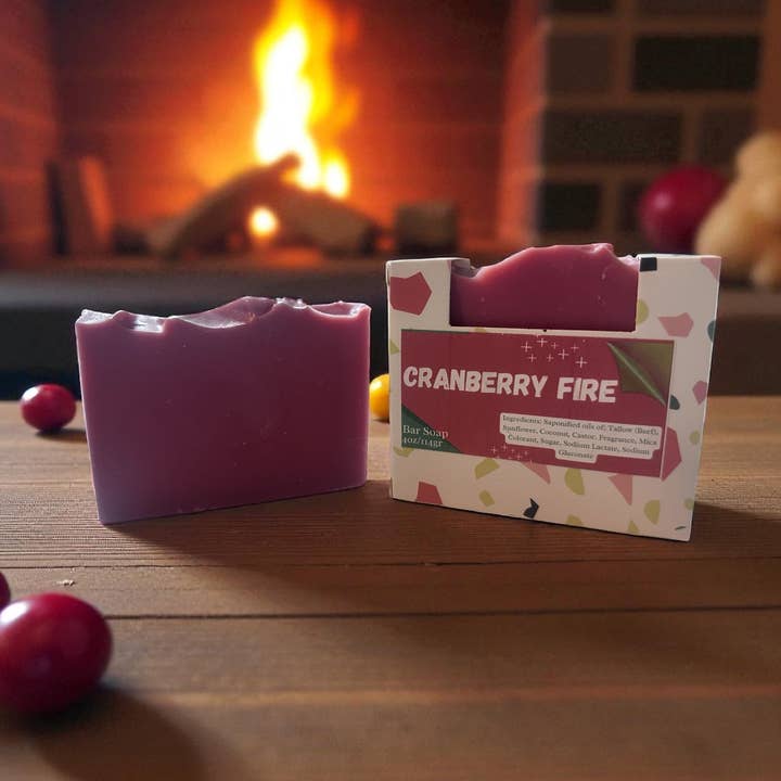 Savon en barre Cranberry Fire pour la vente par Serrenta