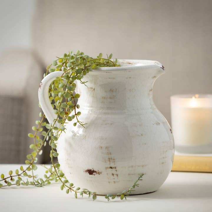 Sullivans Home Decor - Wholesale Pitcher - Glazed Ceramic Pitcher