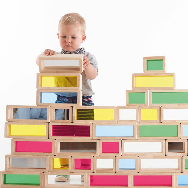 Commotion (Europe) BV - Wholesale Building Set - Kids - Rainbow Bricks - Pk366