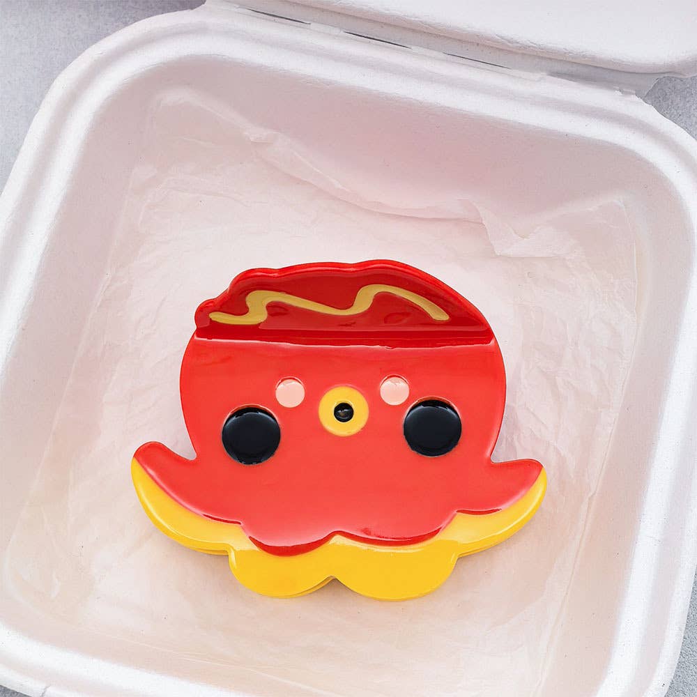 SoapElenGlen - Wholesale Hair Clip - Women's - Fun Sushi Series Hair Clip, Octopus Acetate Claw Clip8