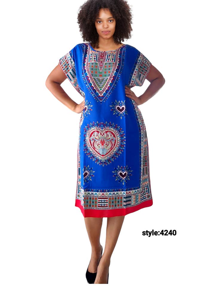India Batik - Wholesale Kaftan - Women's - Kaftan / Mid Length -4240