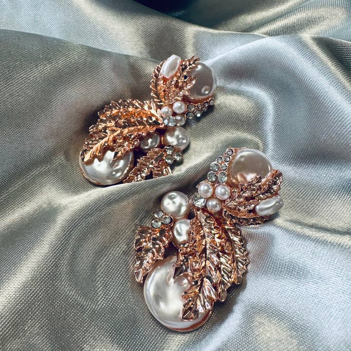 Emilie collection - Wholesale Dangle Earrings - Statement earrings rose gold1