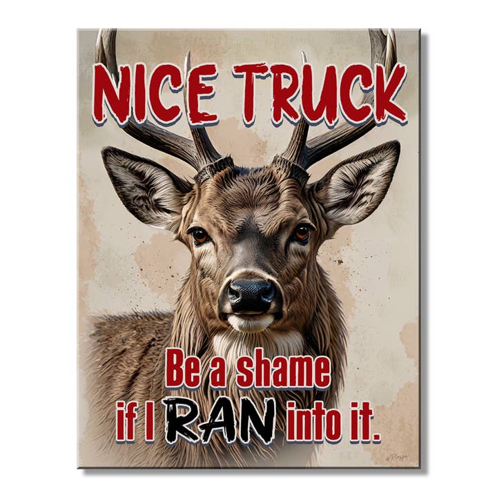 Bonito cartel de camión de hojalata para venta al por mayor de Desperate Enterprises