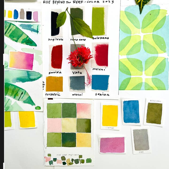 Rise Beyond the Reef - Wholesale Pouch - Women's - Large Pouch - Masi Print12