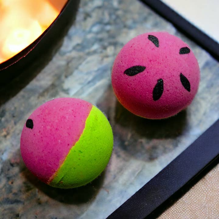 Watermelon Bath Bomb for wholesale by Gettin Fizzy With It