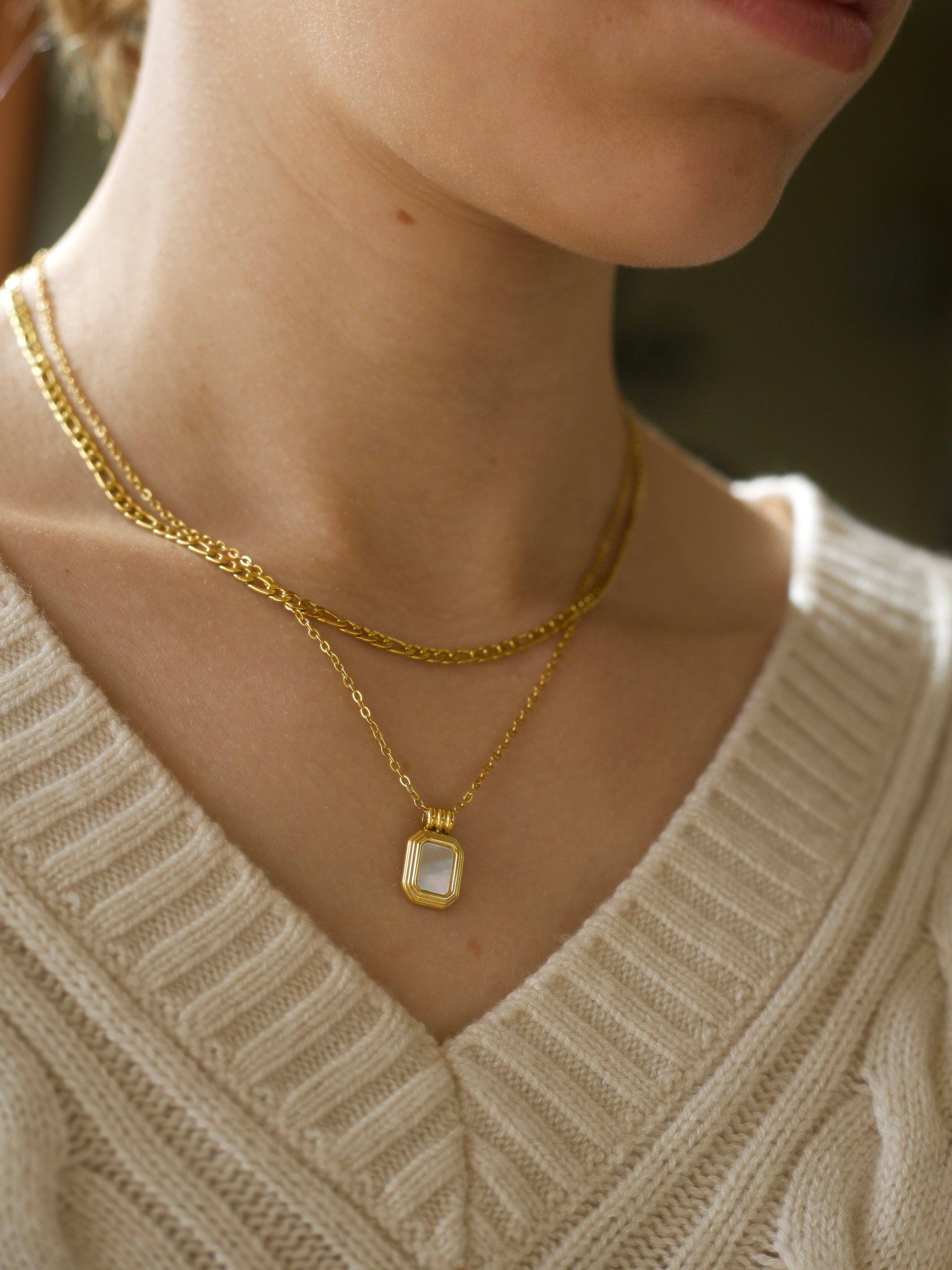 MeloMelo - Vente Colliers à pendentif - Moke - Chaîne à double collier8