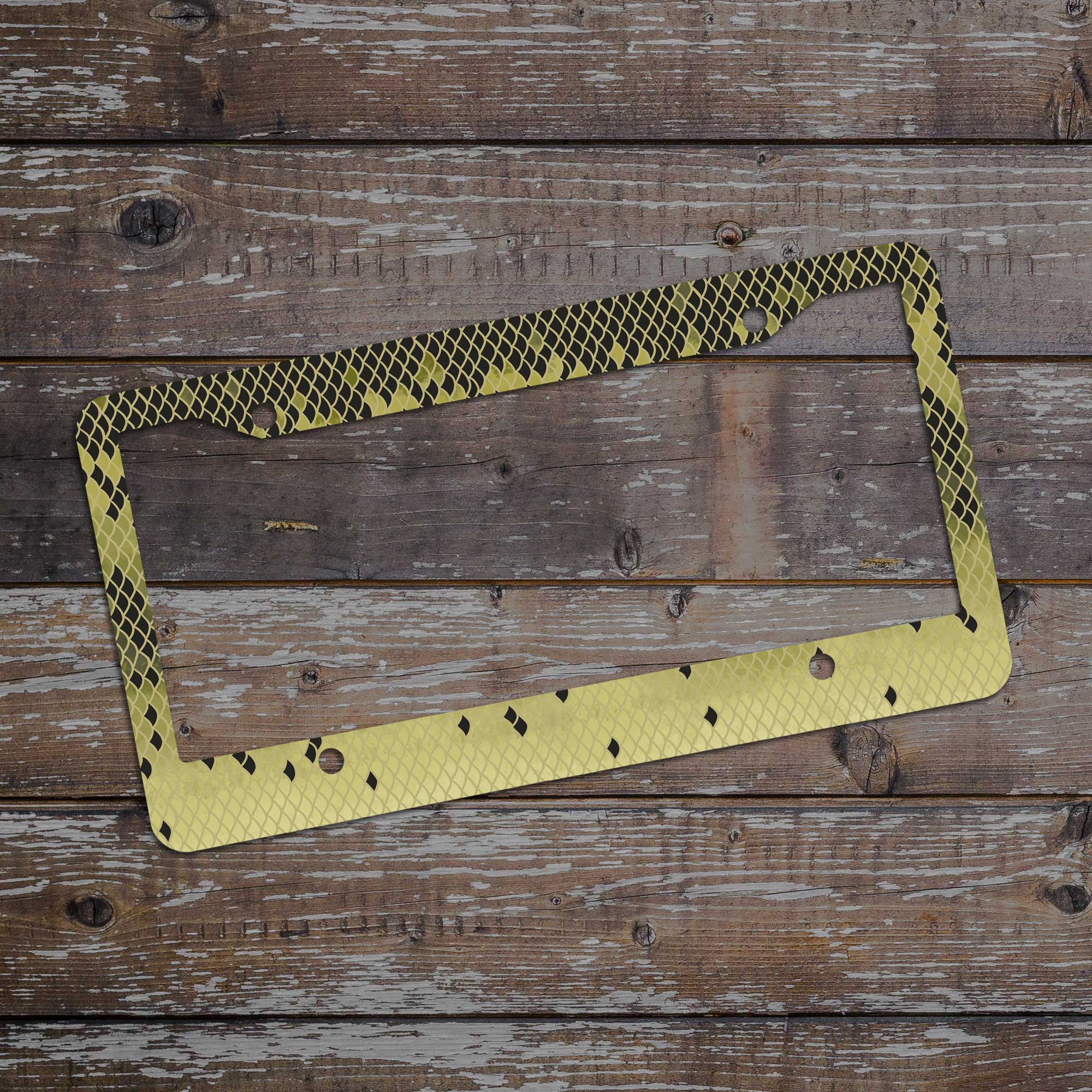 Fly Fish Wyoming - Wholesale Sign - Largemouth Bass License Plate Frame0