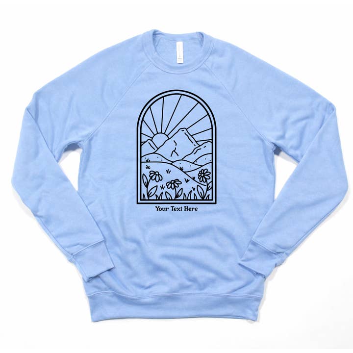 Simple Floral Nature Scene Crewneck | Hoodie Sweatshirt 289 for wholesale by 208 Tees