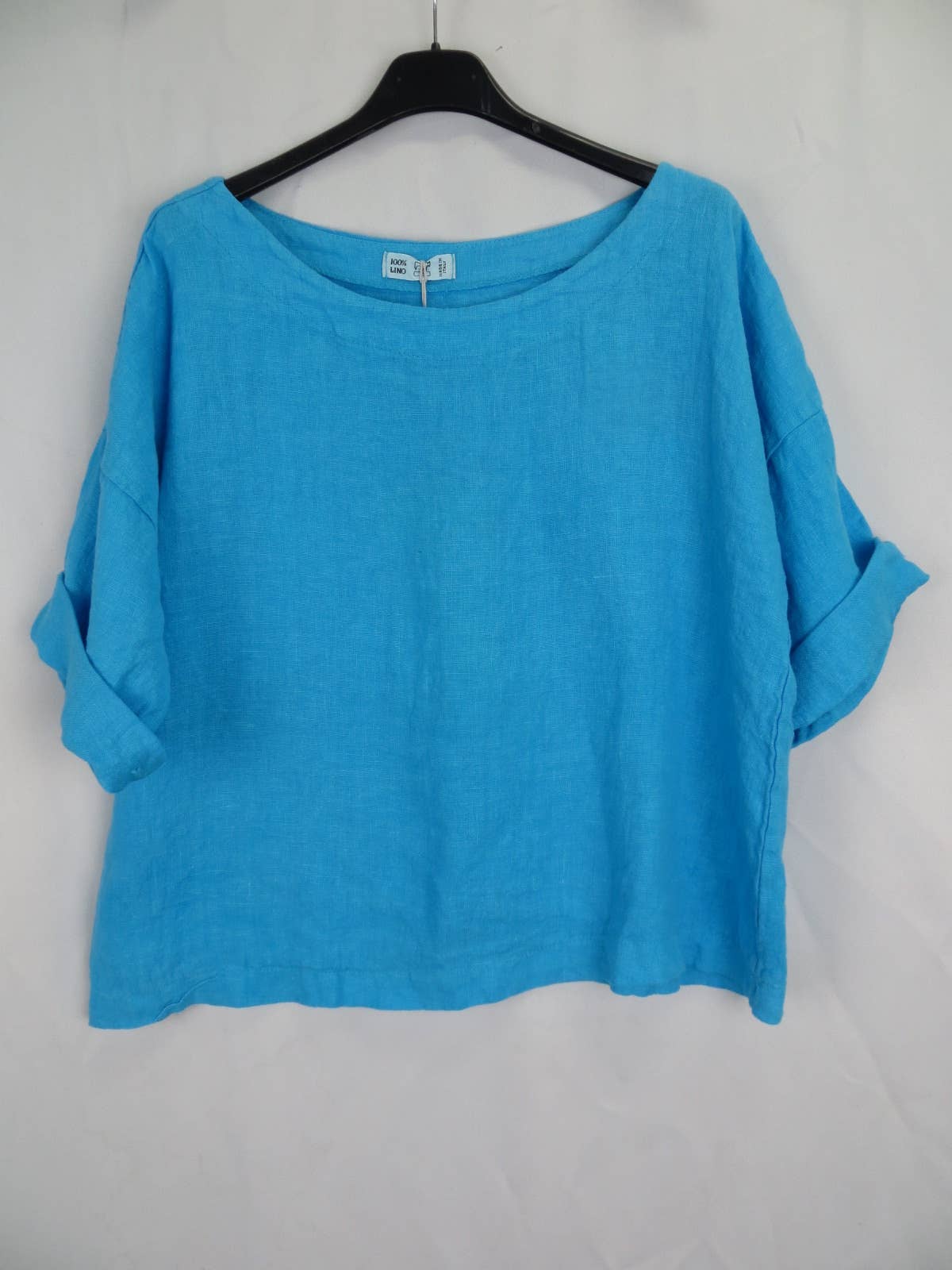 la maison des fibres naturelles - Wholesale Blouse - Women's - Round neck linen top 659005 100% linen51