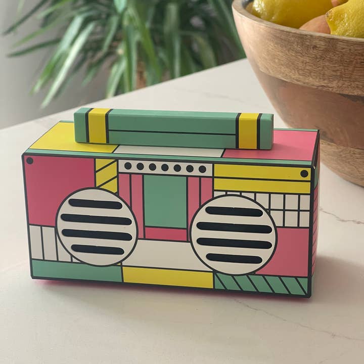 Funky Rico Inc - Wholesale Speakers - Retro Boombox Bluetooth Speaker-FL