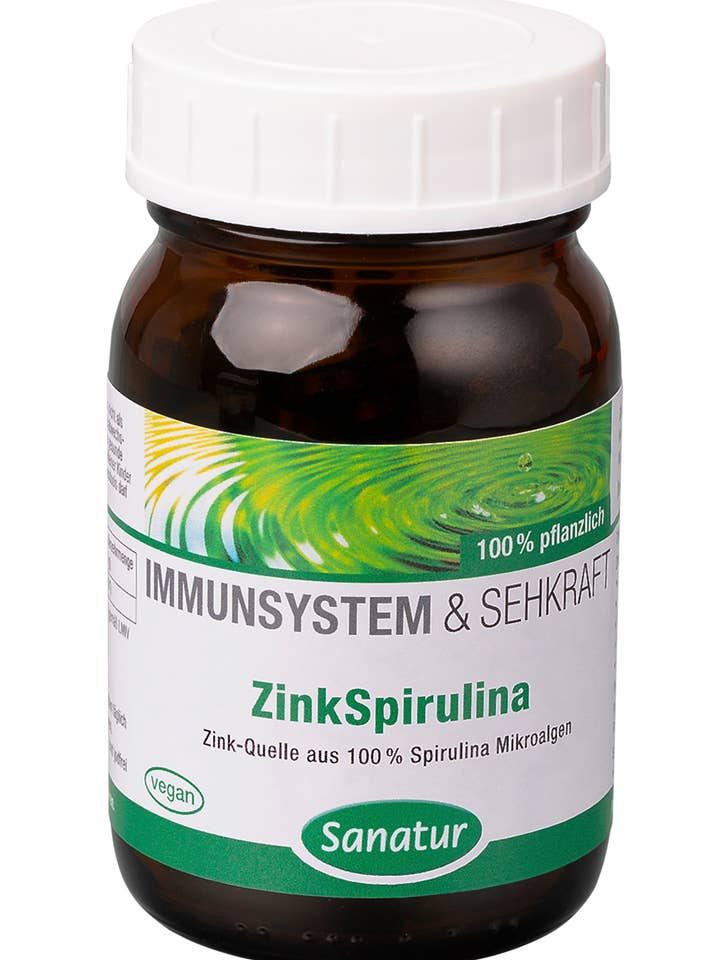 ZinkSpirulina 250 compresse SISTEMA IMMUNITARIO E VISIONE* per la vendita all'ingrosso da parte di Sanatur GmbH