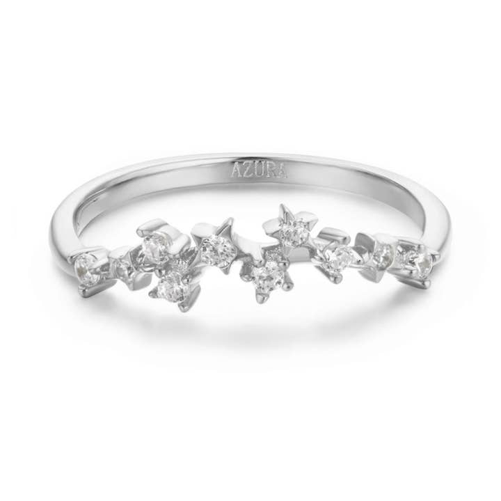 Starry Night Ring Massiv Hvidguld for engroshandel hos Azura Jewelry