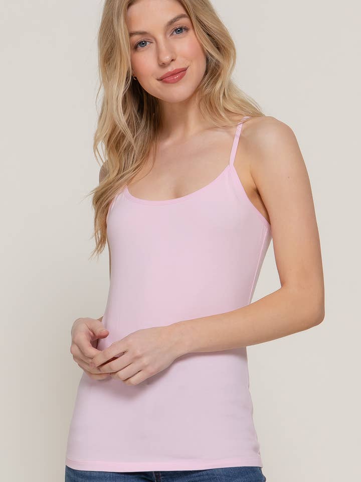 ...SI-323 Fitted Cropped Cami Tank W/ Adjustable Spaghetti Stra for wholesale by 42POPS