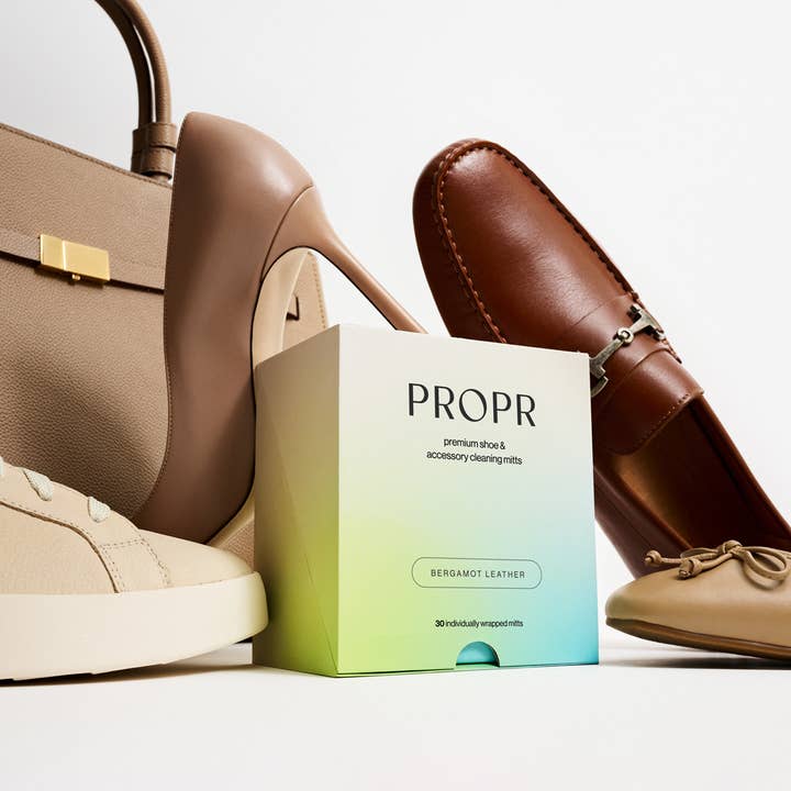 PROPR - Wholesale Shoe leather cleaner - Premium Shoe & Accessory Cleaning Mitts - Bergamot Leather5