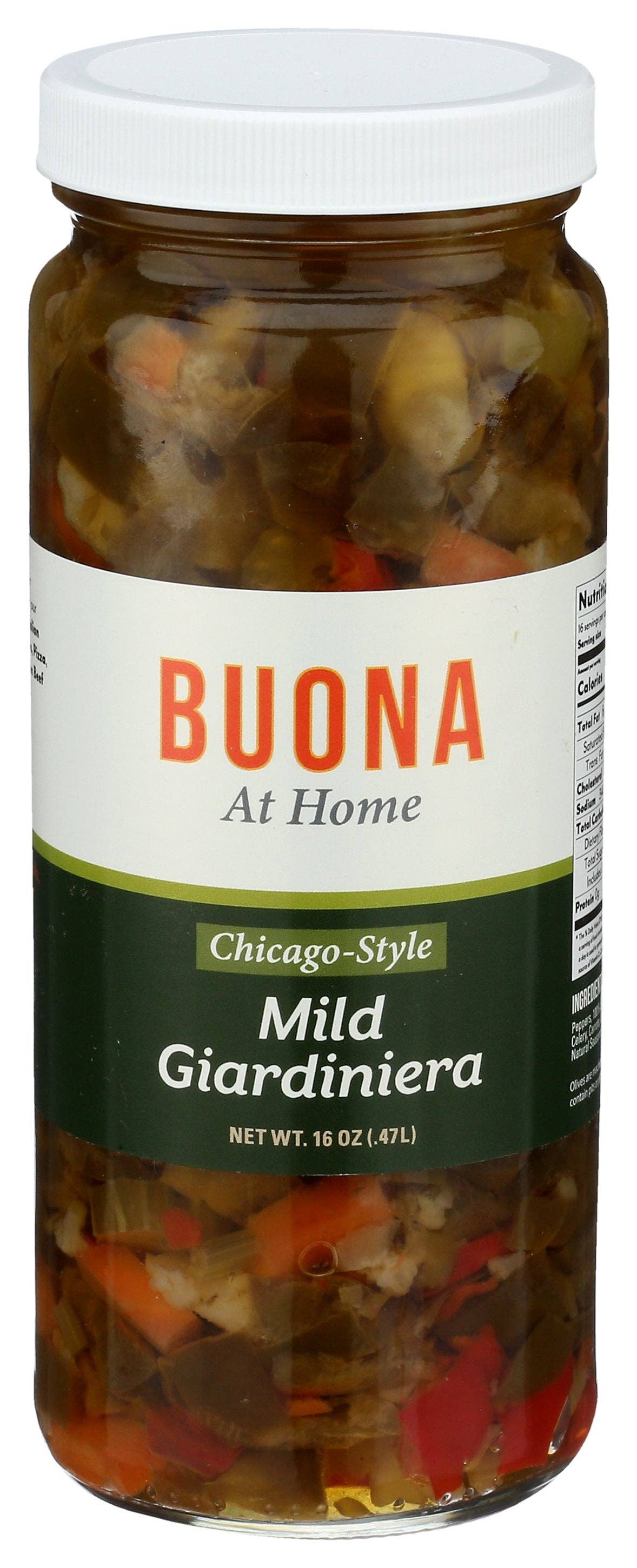 Everyday Supply Co - Wholesale Pickled Vegetables - BUONA BEEF GIARDINIERA MILD - Case of 120