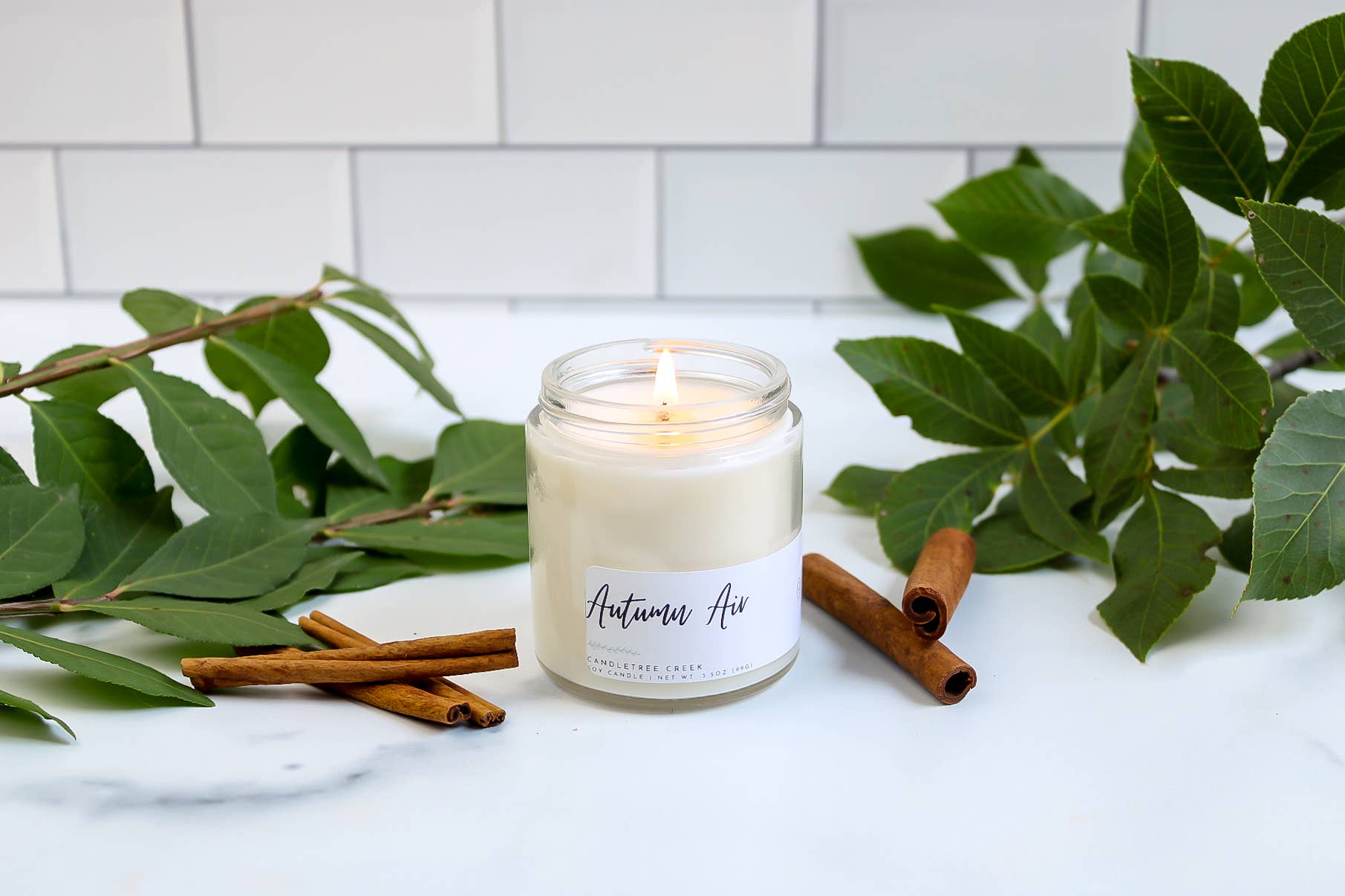 Candletree Creek - Wholesale Jar/Filled Candle - Autumn Air 3.5oz Candle1