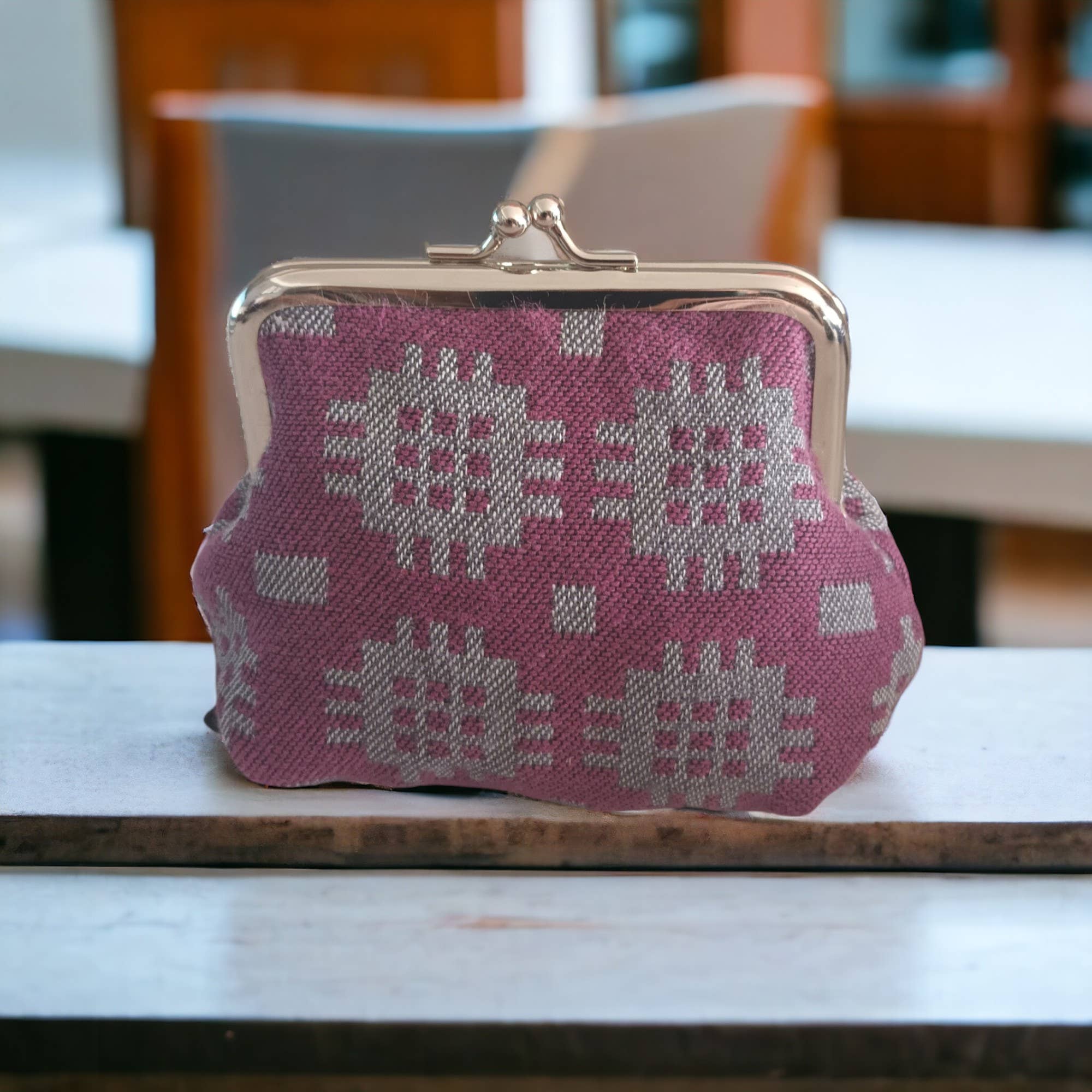 Moose & Co - Vente Porte-monnaie – femme - Porte-monnaie style vintage avec motif de tapisserie galloise5