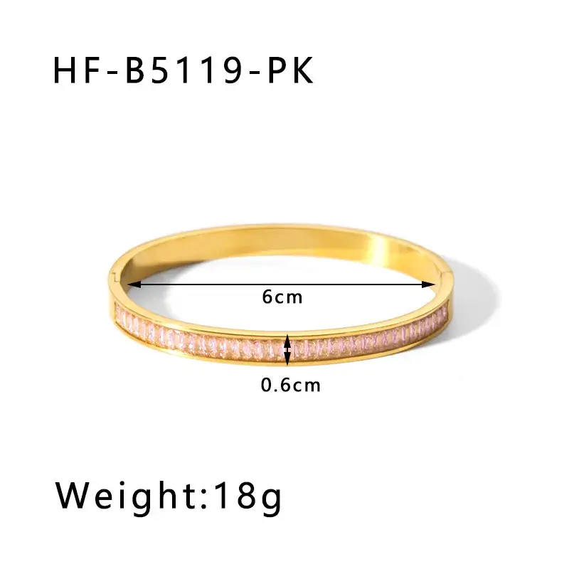 Sweet Cherry Sky - Wholesale Bangle Bracelet - Gold Plated Bangle Bracelets 5