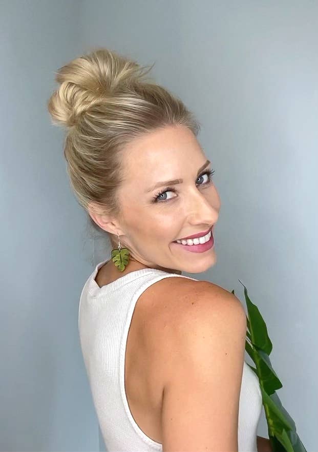 Emerald and Clay - Wholesale Dangle Earrings - Handcrafted Wood Monstera Leaf Dangle Earrings1