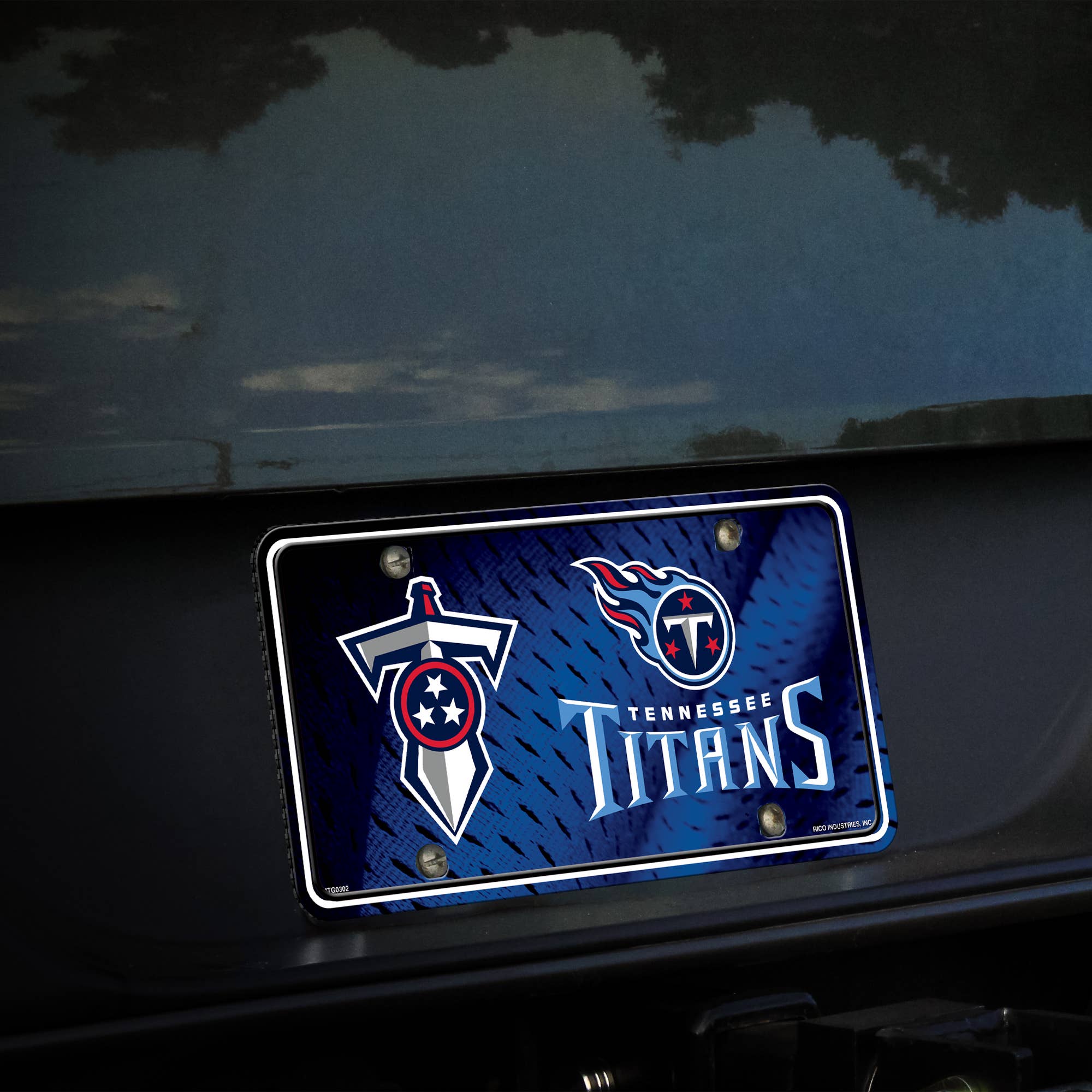 Rico Industries - Wholesale Car Decorative Charm - Unisex - NFL Football Tennessee Titans Titan Sword Metal Tag2