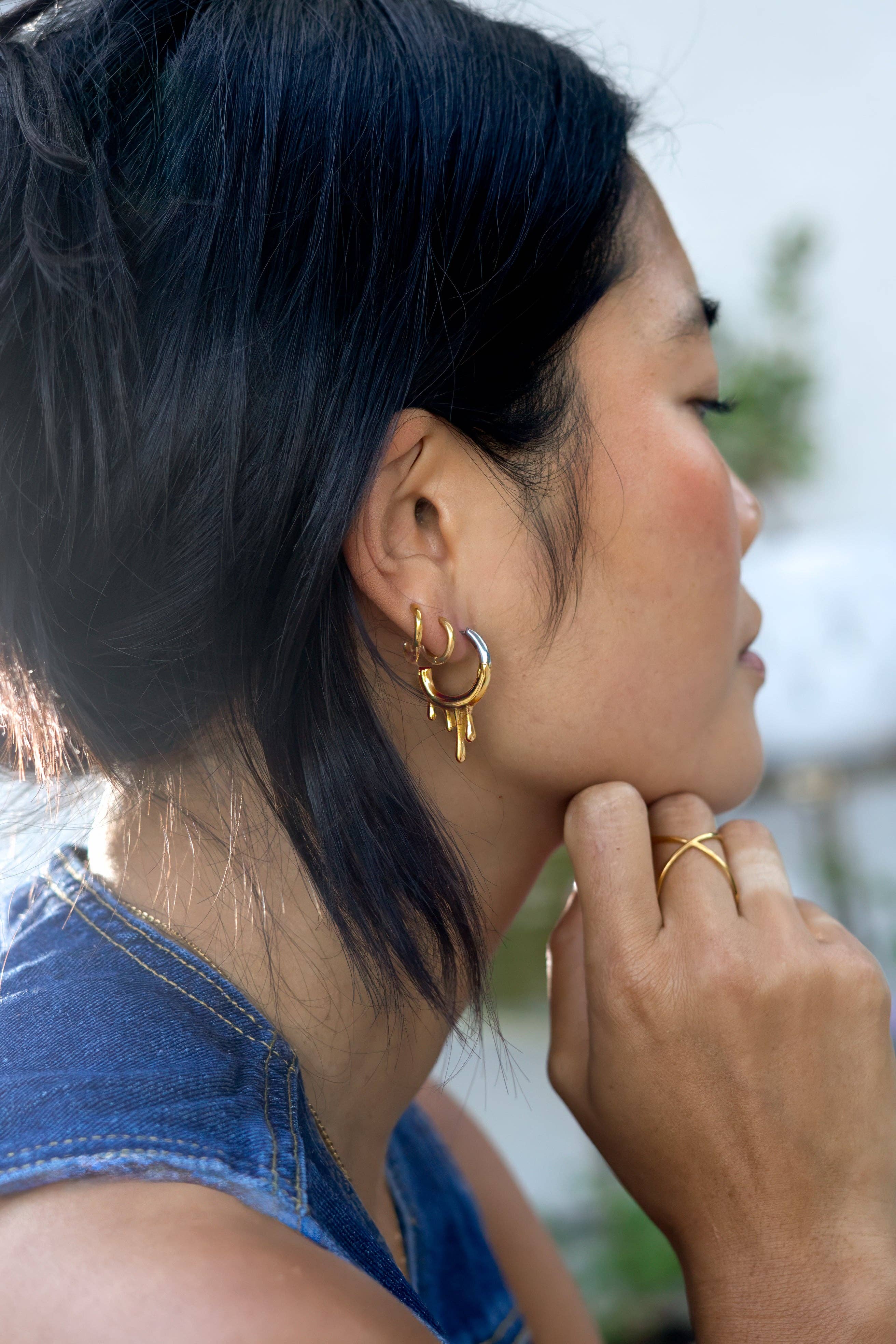 Peter and June - Wholesale Band/Stacked Ring - XO Ring - 18K Gold Plated1