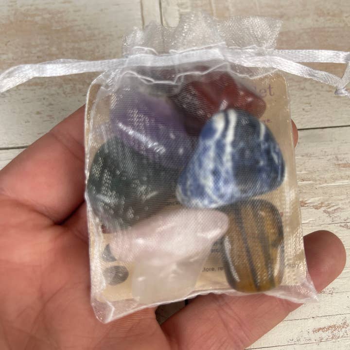 CaNatureLover – Großhandel Spiritueller Stein/Kristall – 7-Chakra-Kristallset – Einsteigerset mit Edelsteinen1